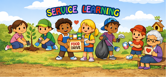 服務學習 - 將學習帶入真實生活情境，引導學生走出教室、走進社區